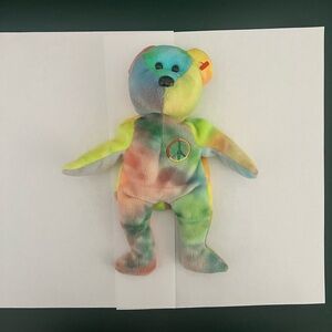 Ty Beanie Baby Peace Bear